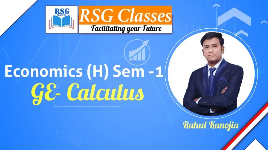 "RSG Classes: GE - Calculus Semester 1."