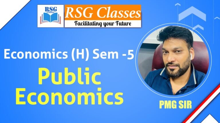 "RSG Classes: Public Economics Semester 5 Course."