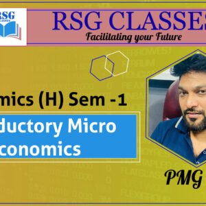 "RSG Classes: Introductory Micro economics Semester 1."