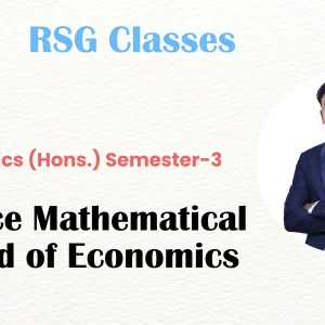 Advance mathematical method of economics