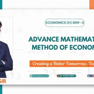 Advance mathematical method of economics